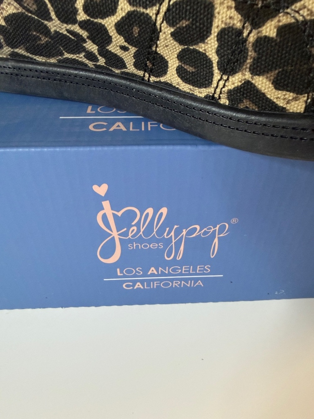 Jelly pop, leopard, print sneakers, in tan and black - Picture 5 of 5